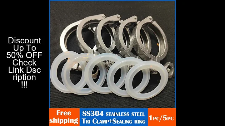 Pipe clamp 1.5" 2" 2.5"  Tri Clamp 50.5/64mm Ferrule 304 Stainless Steel Tri Clover Sanitary Fitting