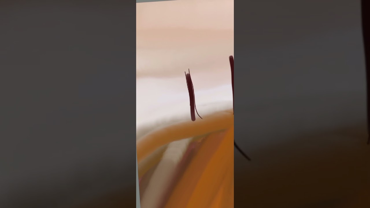 Стилизованный простой пейзаж с туманом 