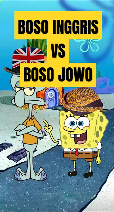 bahasa inggris VS bahasa jawa spongebob VS squidward #shorts #spongebob #meme #kartunlucu #videounik