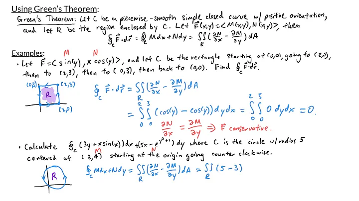 Multivariable Calculus - Using Green’s Theorem