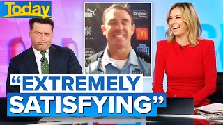 Maroons supporter Karl awfully quiet during interview with Blues coach | Today Show Australia