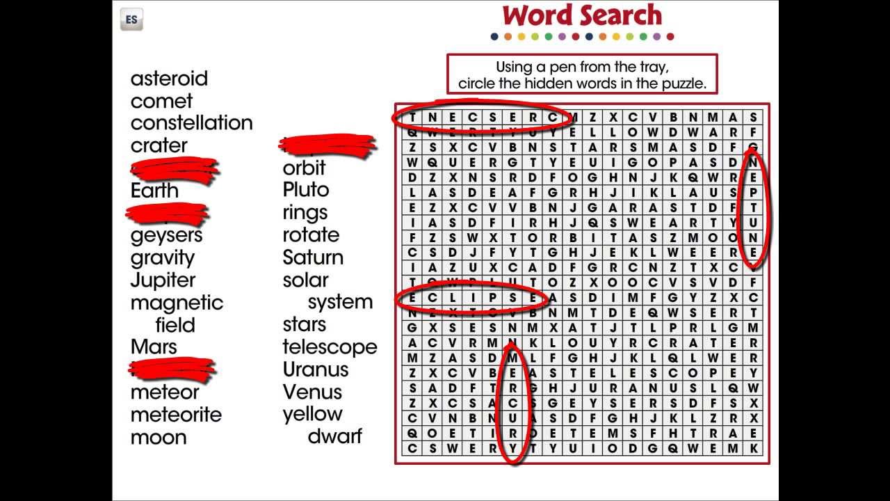 Cc7557 Solar System Word Search Mini V11