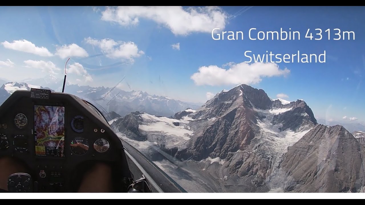 Glider flight (no engine) to Switzerland via the French Alps YouTube