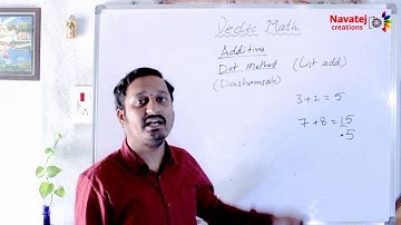 List addition (Dot method) video 1 in Vedic Math by Kalyan
