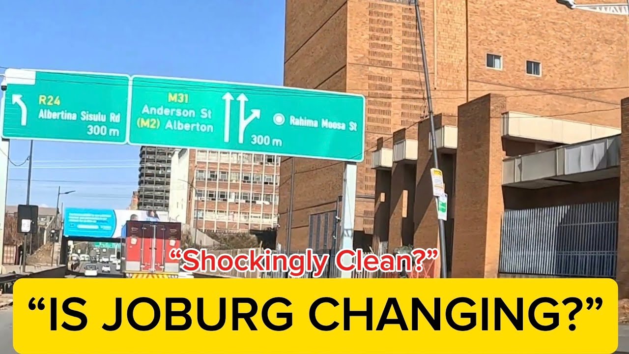 “Johannesburg Drive: Louis Botha → Ponte City → M2 → Gandhi Square | Shockingly Clean Streets?”