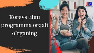 Koreys tilini programma orqali o`rganing .