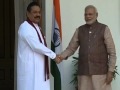 PM Narendra Modi meets President of Sri Lanka Mahinda Rajapaksa