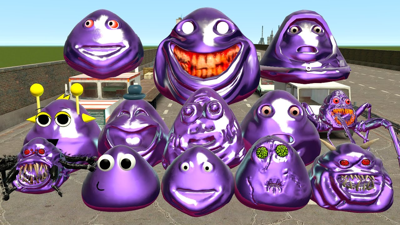 SPARTAN KICKING ALL AMETHYST NEW 3D POU BOU'S REVENGE Monsters in CARS HIGHWAY in Garry's Mod