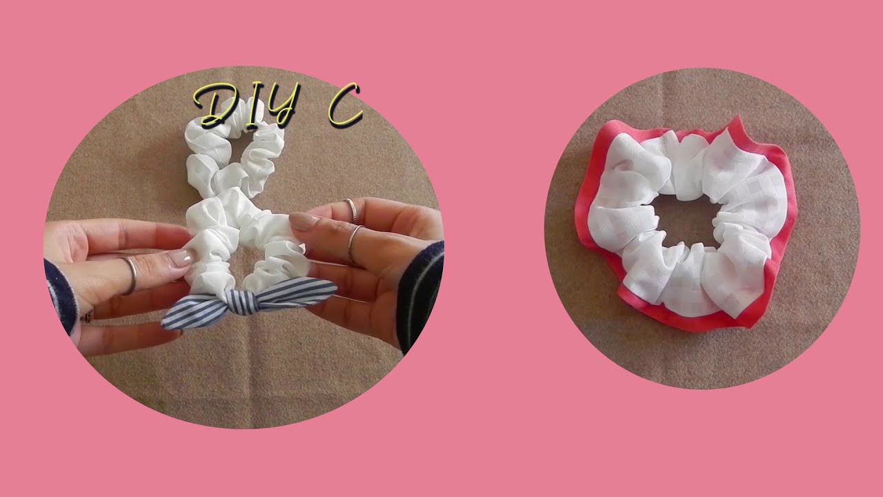 White scrunchie