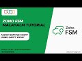 How to Assign a Service Agent Using Gantt View in Dispatch Console | Zoho FSM Tutorial #zohofsm