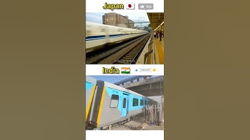 🚆 India 🇮🇳 vs Japan 🇯🇵 | Train Speed Comparison ⚡ Bullet Train vs Express Train