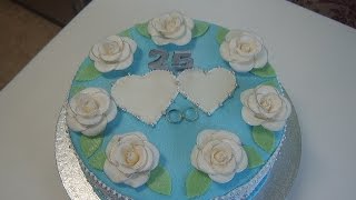 Торт на 25 лет свадьбы