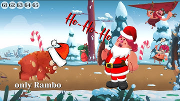 Dino bash only Rambo gameplay 2021 (61-65 levels)