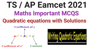 Quadratic expression important questions for Eamcet 2021