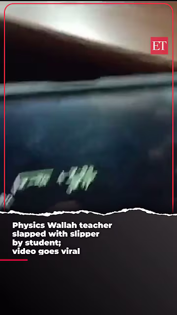 Physics Wallah teacher slapped with slipper by student; video goes viral
