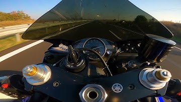 Yamaha R6 top speed run