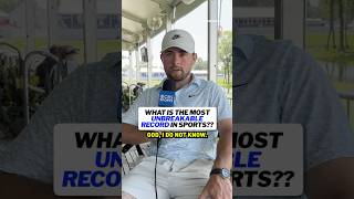What do YOU think is the most untouchable record in all of sports?? 🤔 @GolfonCBS