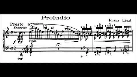 Franz Liszt-Transcendental Étude (S.139) no.01 (Preludio),(with sheet music)