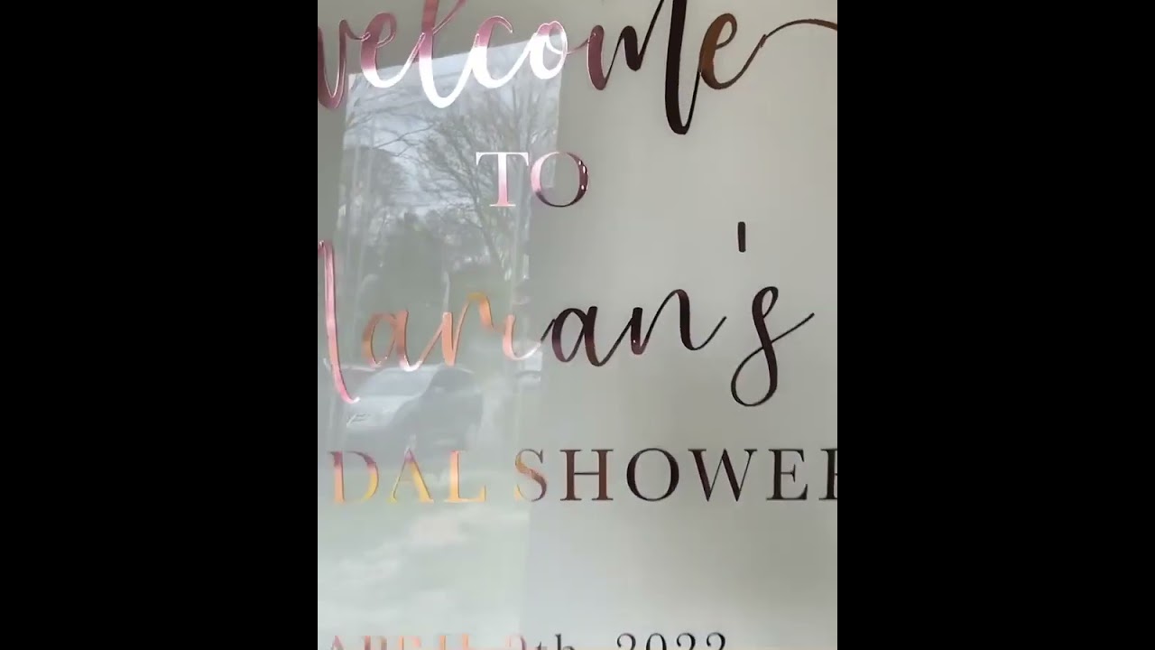 Bridal Shower Signage