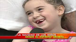 Christell - Entrevista en el Estadio Croata (La Navidad de los Niños)