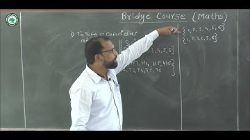 Bridge Course (Math) || Topic: Probability part 1 || By Prof. Gaware Sachin