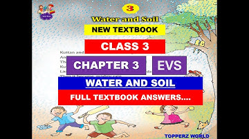 CLASS 3 /EVS/ CHAPTER 3/ WATER AND SOIL #environmentalscience #newtextbook #scert_books
