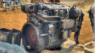 Rebuilding Aircraft Pushback Machine 4Cylinder Engine | Engine Overhaul