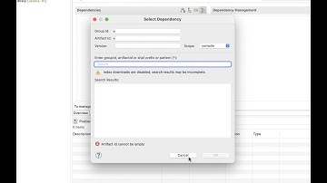 Enable Maven Index Downloads in Eclipse