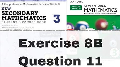 EXERCISE 8B|QUESTION 11 |Arc length and Area of circle| New Secondary Mathematics 3|D3 |Mathematisry