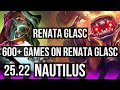 RENATA GLASC & Jinx vs NAUTILUS & Draven (SUP) | 600+ games, 3/6/28 | EUW Master | 25.22