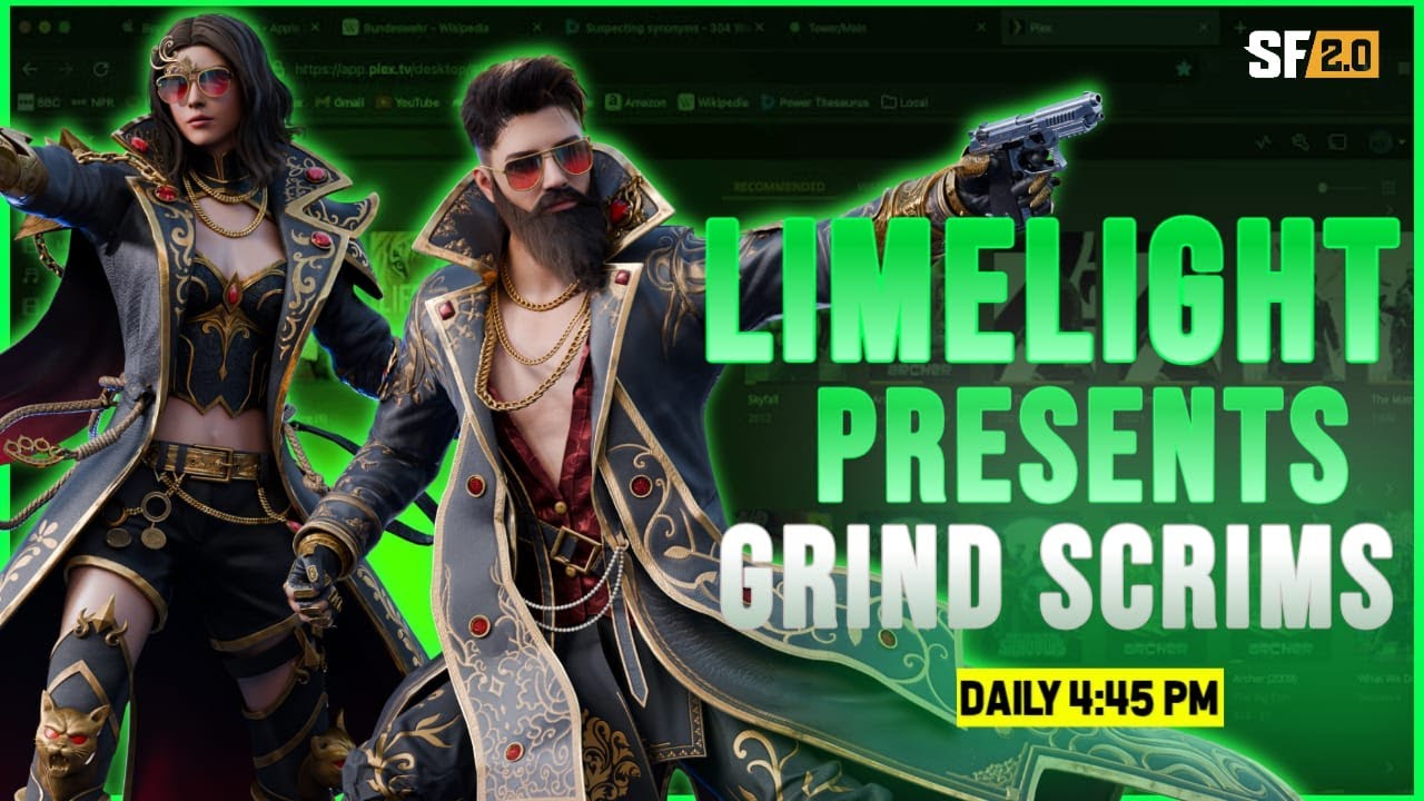 Lime light eSports present Grind Scrims.                | Scarfall 2.0 |