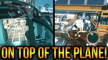 On Top Of The Plane On The Map Terminal!