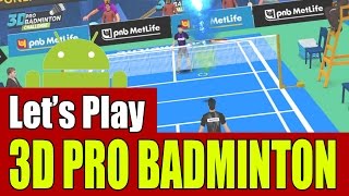 [Gameplay] 3D Pro Badminton Challenge screenshot 4