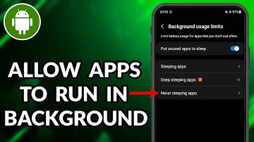 How To Allow App To Run In Background On Android Devices