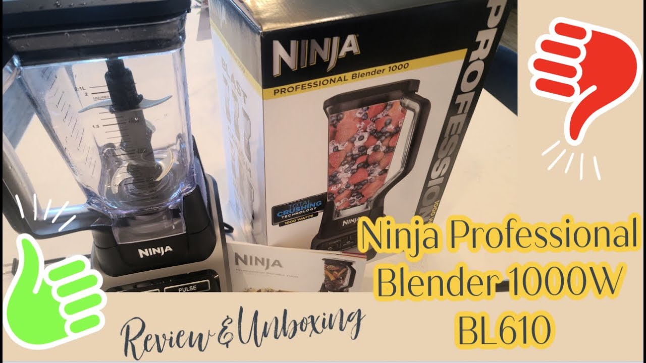 Ninja BL610 1000 Watt Blender Review and Demonstration 