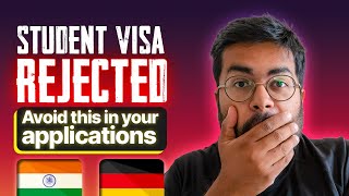 YOUR Germany STUDENT VISA will be REJECTED! (Hindi)