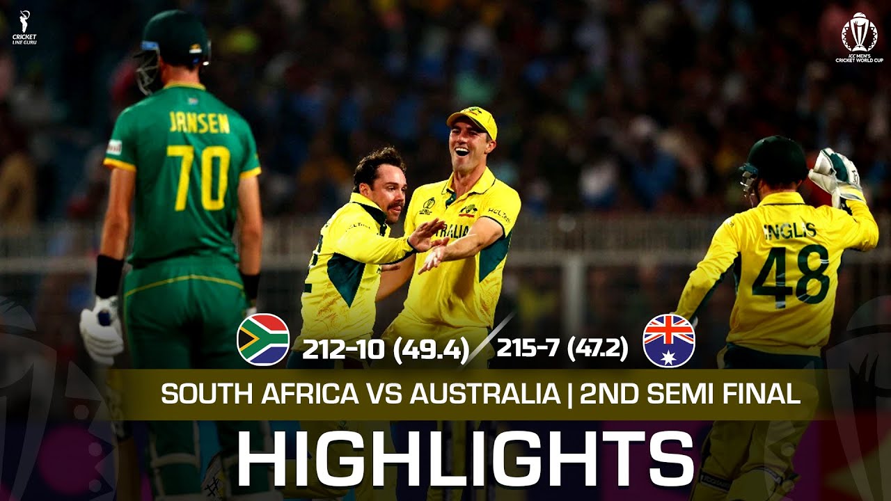 Live match blog - Australia vs South Africa 2nd Semi-Final 2023/24