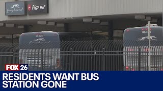 Residents pushing for Greyhound bus station to be relocated
