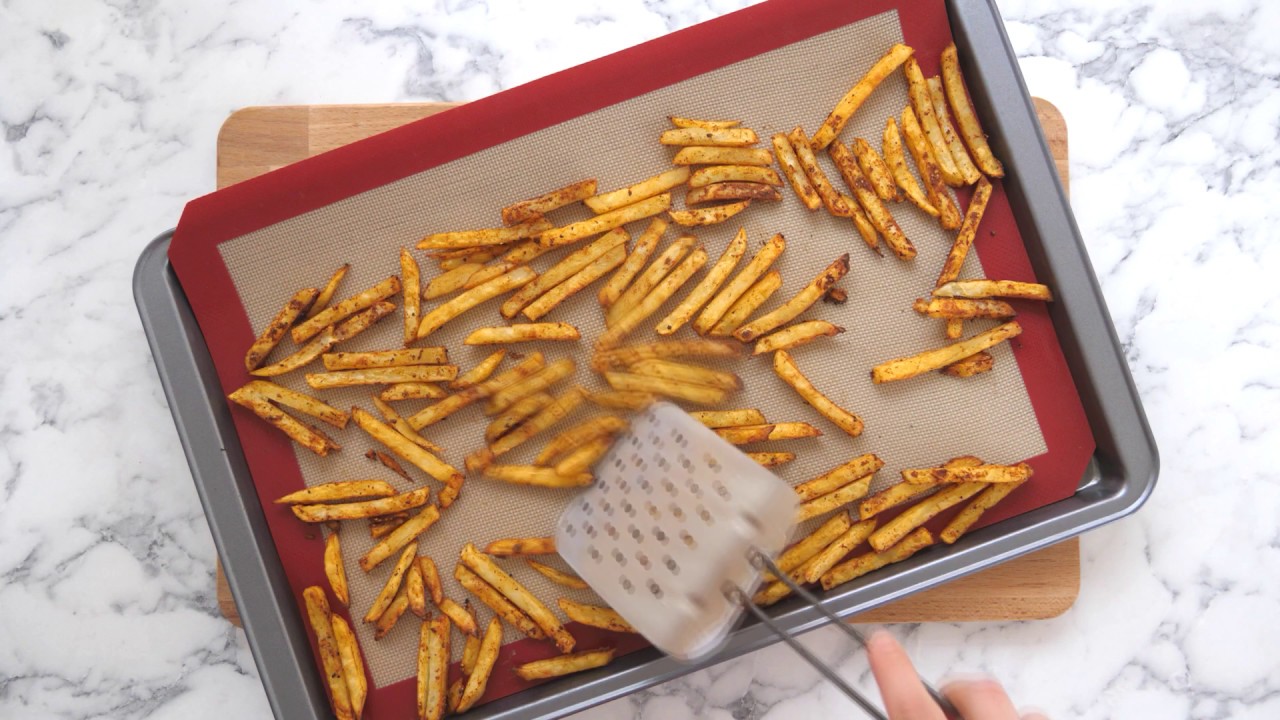 Homemade oven chips with QUICK HACK!