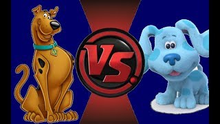 scooby doo vs blue the dog (Warner bros. VS Nickelodeon)