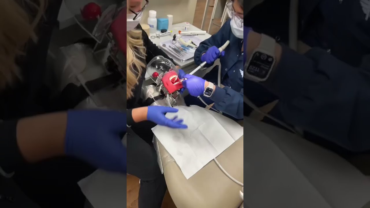 Dental Assistant Students Learn How To Assist During A Filling Procedure Dentalcare Pimamedical