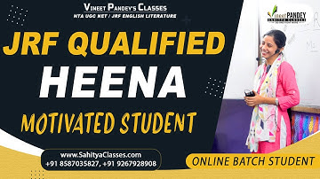 UGC NET English Exam Time Motivation By JRF Qualified Ft. Heena Rahman