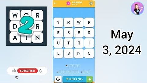 WordBrain 2 Spring Event Day 17 May 3, 2024