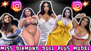 Miss Diamond Doll ✅💋 The Gorgeous Cuban Mexican ❤️ Curvy Plus Size Model 🤩 Brand Ambassador #curvy