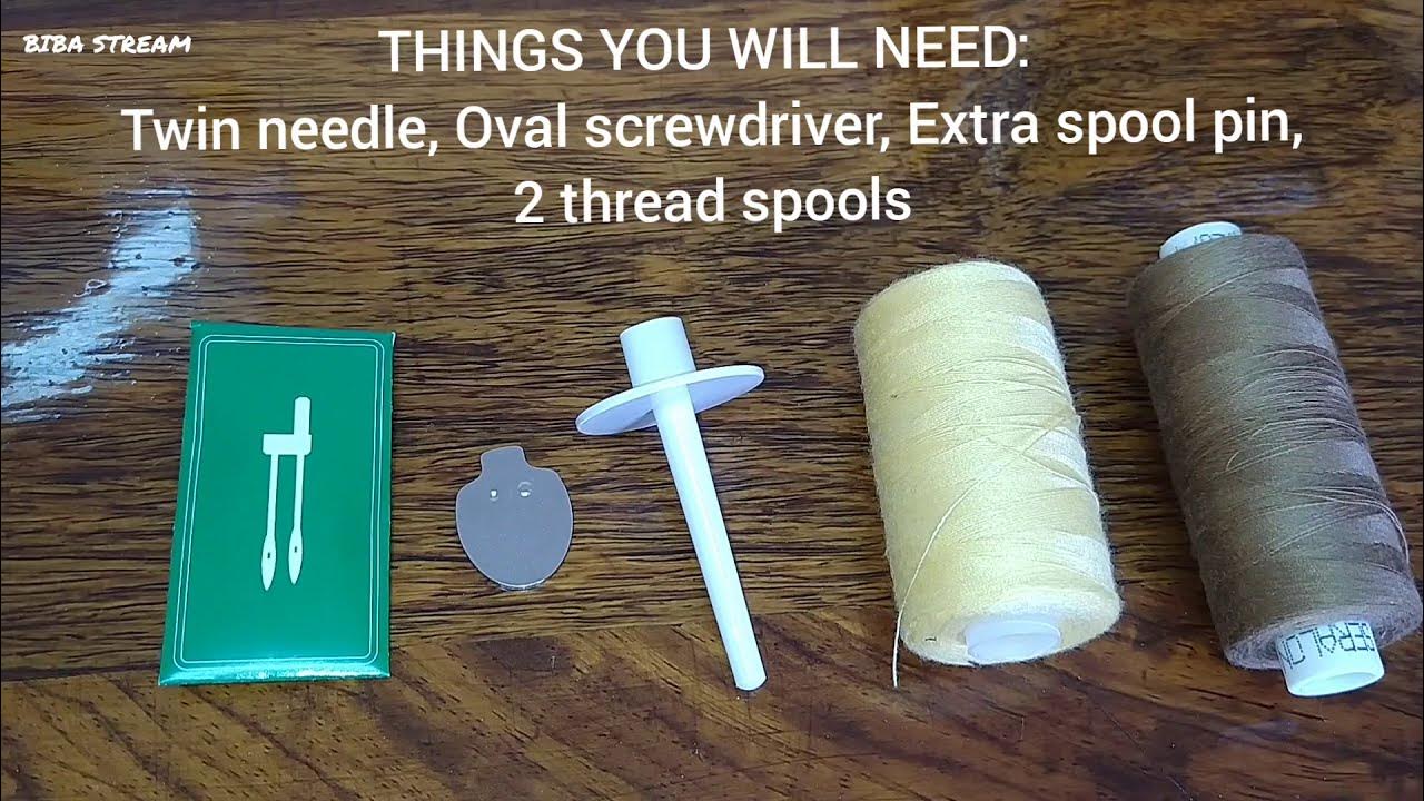 How To Thread Twin Needle (Brother GS3700 GS2700 Sewing Machine) YouTube