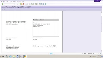 SAP MM How to Print Purchase Order ME9F ECC6/S4 Hana