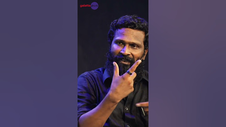 "That's how I grew up and it reflects in my films.."| Vetrimaaran