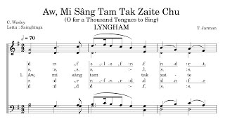 Video thumbnail of "KHB 63 | Aw Mi Sang Tam Tak Zaite Chu (O for a Thousand Tongues to Sing) | LYNGHAM | A Capella"