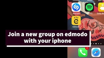 Join a new group on EDMODO (for iPhone users)