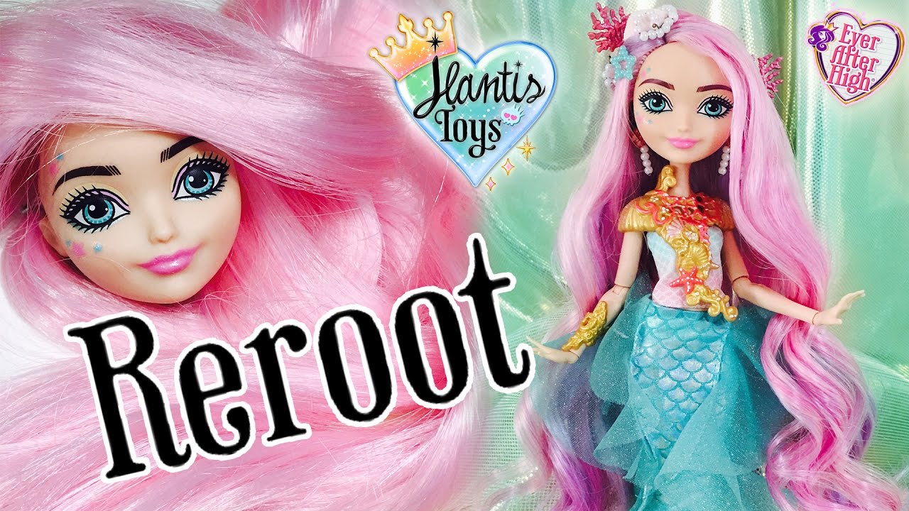 How to Reroot Doll Hair Tutorial & Process - Meeshell Mermaid